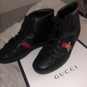 Gucci Ace High ‘Bee’ (Black) size 10